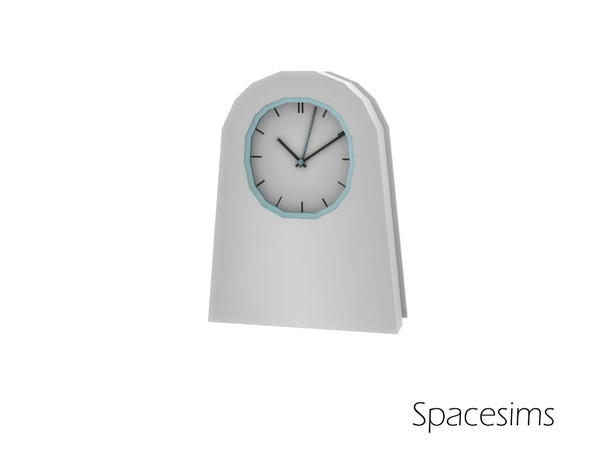 Sims 4 — Elvarli hallway - Clock by spacesims — A modern clock for surfaces.