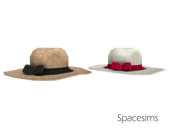 Sims 4 — Elvarli hallway - Hat by spacesims — This beautiful summer hat is the perfect surprise for your Sims.