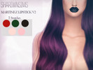 Sims 4 — MELANIE MARTINEZ LIPSTICK V2 - Get Together needed by Shariwnsims — 5 swatches Requires Get Together 