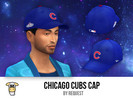 Sims 4 — indiaskapie's Chicago Cubs Cap by indiaskapie2 — A baseball cap from the Chicago Cubs team made as a request.