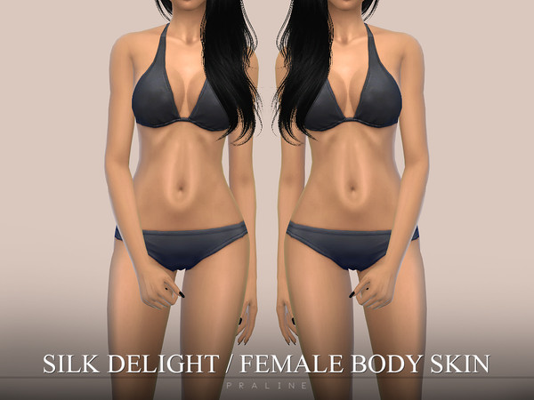 Sims 4 — Silk Delight Female Skin by Pralinesims — Bodyskin for female sims, teen-elder.