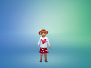 Sims 4 — Minnie Mouse outfit by stephje — Minnie Mouse shirt Minnie Mouse skirt For toddlers