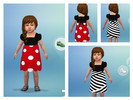 Sims 4 — Toddler Dresses by kassiegalaski — Togepi + Minnie Mouse inspired, and Random dresses for your toddlers are