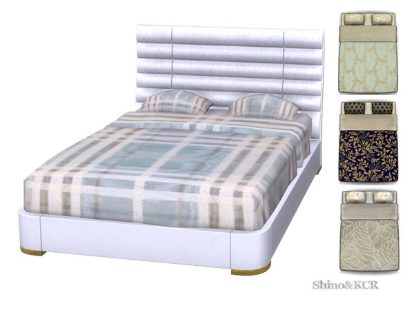Sims 4 — Bedroom Baker - Recolor Double Bed by ShinoKCR — Bedroom Furniture insprired by Baker Furniture - Collection