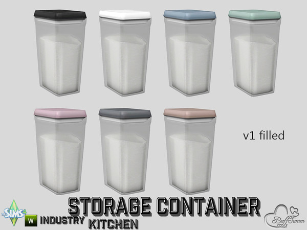 Sims 4 — Kitchen Storage Container v1 filled by BuffSumm — Part of the *Kitchen Storage Container Set'* ***TSRAA***