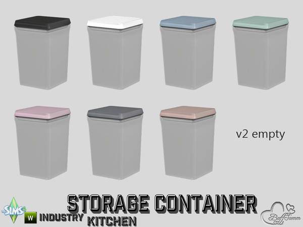 Sims 4 — Kitchen Storage Container v2 empty by BuffSumm — Part of the *Kitchen Storage Container Set'* ***TSRAA***