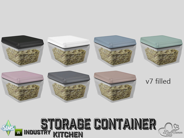 Sims 4 — Kitchen Storage Container v7 filled by BuffSumm — Part of the *Kitchen Storage Container Set'* ***TSRAA***