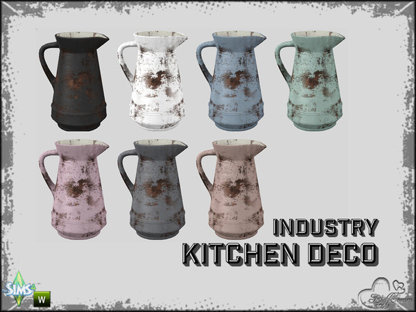Sims 4 — Kitchen Industry Deco Pt.2 Old Pitcher v1 by BuffSumm — Part of the *Industry Series* ***TSRAA***