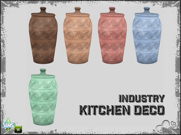 Sims 4 — Kitchen Industry Deco Pt.2 Clay Pot v3 by BuffSumm — Part of the *Industry Series* ***TSRAA***