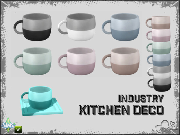 Sims 4 — Kitchen Industry Deco Pt.2 Cup Small by BuffSumm — Part of the *Industry Series* ***TSRAA***