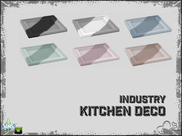 Sims 4 — Kitchen Industry Deco Pt.2 Plate by BuffSumm — Part of the *Industry Series* ***TSRAA***