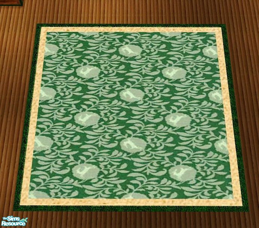 Sims 2 — Winter Dreams Bedroom - 4x4 Large Rug by Riverwillows — Cozy cabin bedroom, with fireplace to warm up those