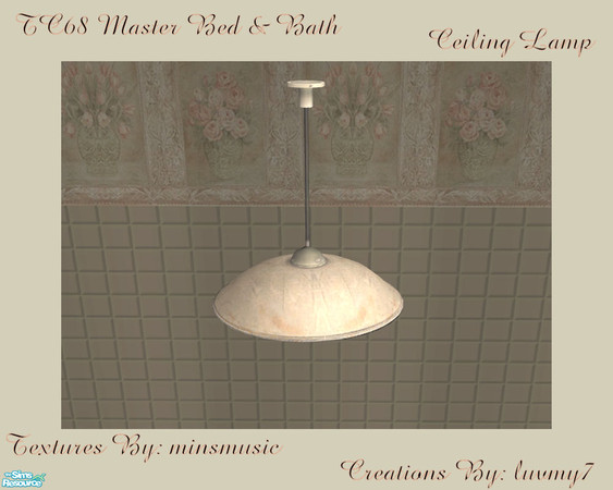 Sims 2 — TC68 Master Bed and Bath -  Ceiling Lamp by luvmy7 — A very nice Ceiling Light recolored to match my TC68 Master