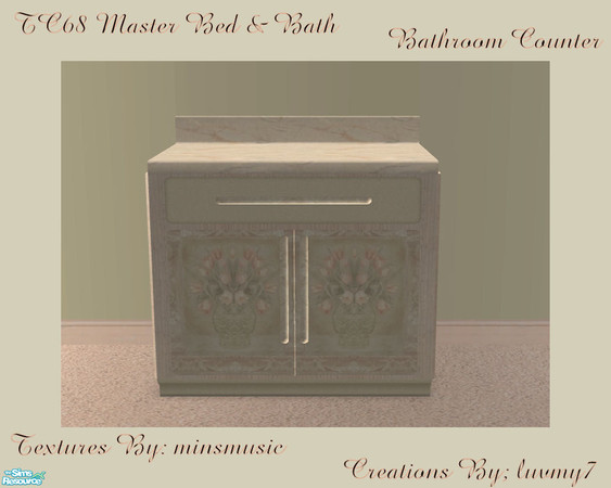 Sims 2 — TC68 Master Bed and Bath -  Bathroom Counter by luvmy7 — A very nice Bathroom Counter recolored to match my TC68