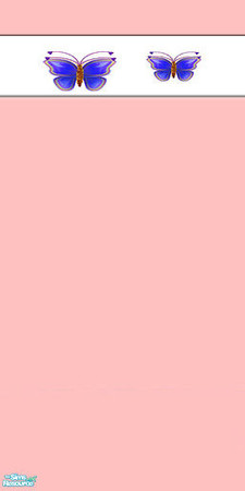 Sims 2 — TC4-Butteryfly Kids Room - Wall by TheNumbersWoman — Wall for the TC4 Butterfly Room