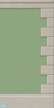 Sims 2 — Olive Stucco Wall by Helenloki — Olive stucco wall
