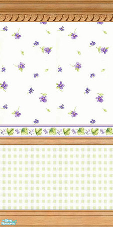 Sims 2 — American Girl Walls - Part 2 - 05 by elektra274 — 5 of 9 walls designed to coordinate with the other parts of my