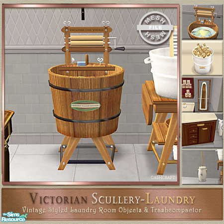 Sims 2 — Victorian Scullery Washer Machine by Cashcraft — It is washday and you are anxious to try out your new fangled