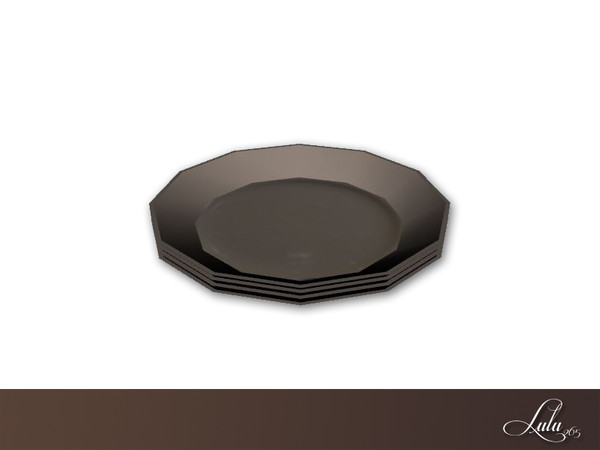 Sims 4 — Simple Elegance Decor Plates  by Lulu265 — Part of the Simple Elegance Dining Set 3 colour options included 