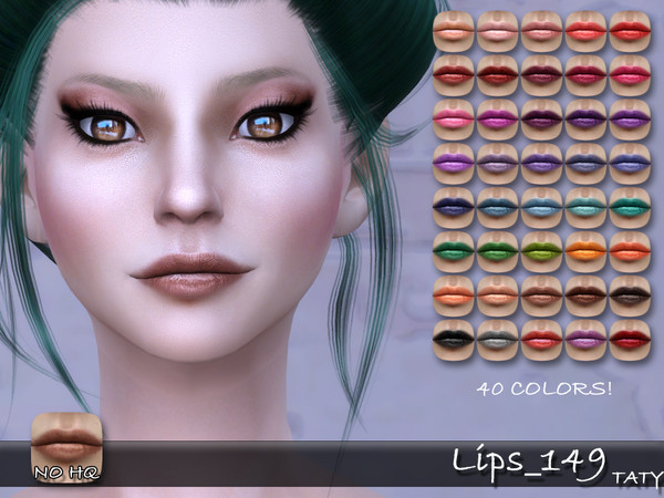 Sims 4 — [Ts4]Taty_Lips_149 by tatygagg — - Female - Human, Alien - Teen to Elder - Hq Compatible