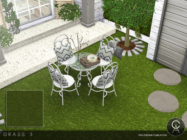 Sims 4 — Grass 3 by Pralinesims — By Pralinesims