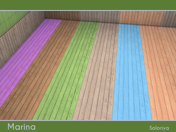Sims 4 — Marina Floors by soloriya — Floors for Marina bedroom set. 6 color variations. Cost 8 simoleons. Category: