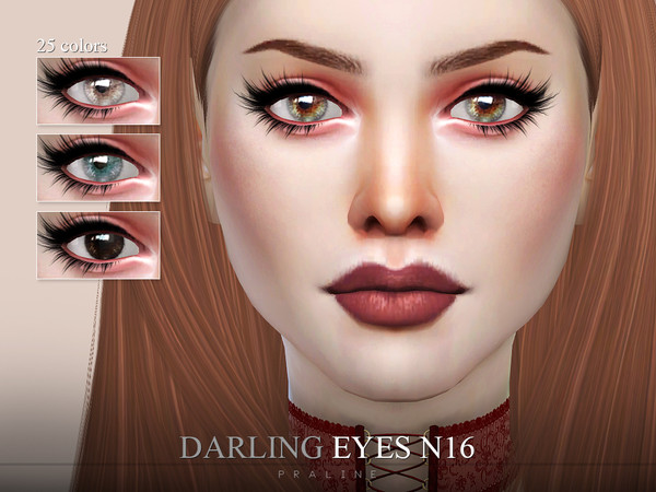 Sims 4 — Darling Eyes N16 by Pralinesims — Eyes in 25 colors.