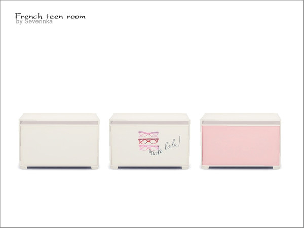 Sims 4 — [French teen room] - coffee table by Severinka_ — Coffee table From the set 'French teen room' 3 colors
