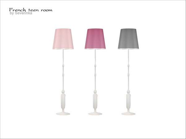 Sims 4 — [French teen room] - floor lamp by Severinka_ — Floor lamp From the set 'French teen room' 3 colors
