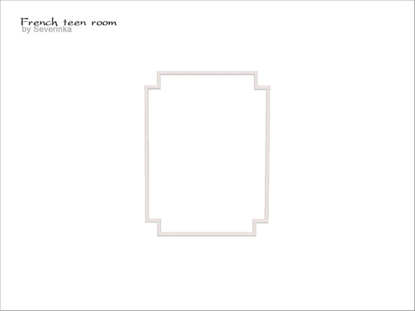 Sims 4 — [French teen room] - narrow molding by Severinka_ — Wall narrow molding From the set 'French teen room' 1 color