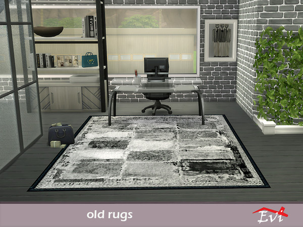 Sims 4 — Old rugs 1 by evi — Part of a set of 4 old rugs