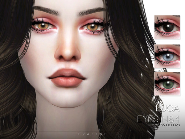Sims 4 — Luca Eyes N84 by Pralinesims — Realistic eyes in 25 colors, all ages and genders.
