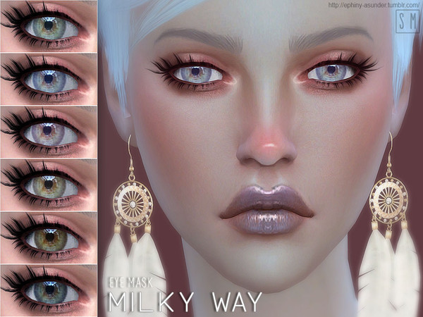 Sims 4 — [ Milky Way ] - Eyemask by Screaming_Mustard — A light coloured realistic eye mask in 6 shades. For females and
