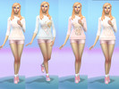 Sims 4 — Korilakkuma Knit Sweater by foundinthedark — Korilakkuma sweaters with a bonus Cinnamoroll option