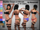 Sims 4 — Brazilian Tangas v2 Ultimate by MaverickKF — Tangas in Brazilian style. -Available in 16 colors. Feel free to do