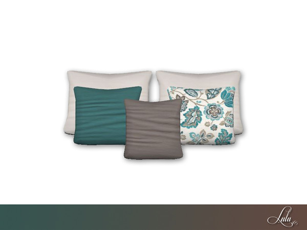 Sims 4 — Crestwood Bedroom Decor Bed Pillows by Lulu265 — Part of the Crestwood Bedroom Set 3 colour options available 