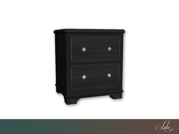 Sims 4 — Crestwood Bedroom Nightstand by Lulu265 — Part of the Crestwood Bedroom Set 3 colour options available 