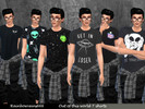 Sims 4 — Out of this world Tshirts  by rainbowveins6662 — A set of 6 out of the world space themed t-shirts for your male