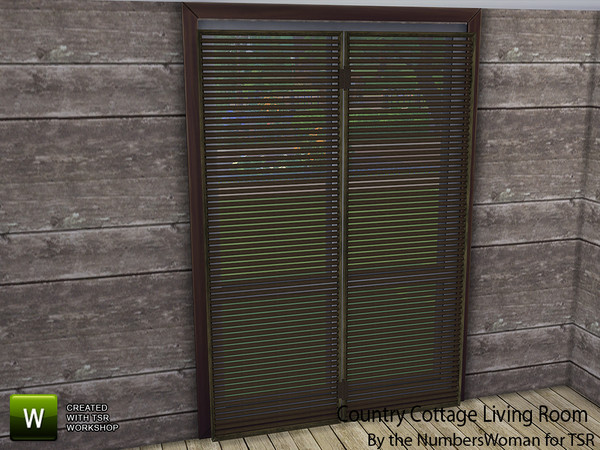 Sims 4 — Country Cottage Living Blinds by TheNumbersWoman — That country feel and ambience reflected by the simple