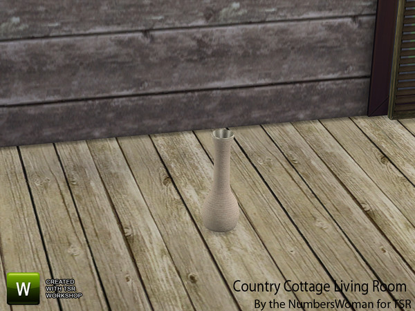 Sims 4 — Country Cottage Living Single Vase by TheNumbersWoman — That country feel and ambience reflected by the simple