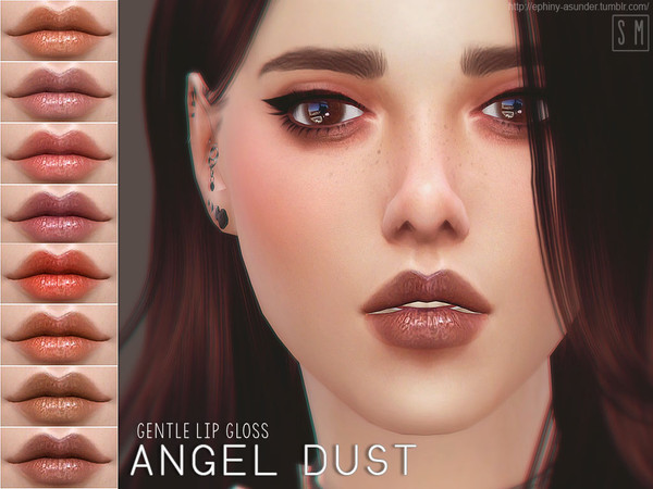 Sims 4 — [ Angel Dust ] - Lip Gloss by Screaming_Mustard — A gentle and more subtle lip gloss colour that compliments any