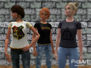 Sims 3 — HarryPotterTees by the_sims_3_at_leo — 3 Harry Potter Tshirts 3 color. Recolorable