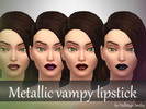 Sims 4 — Metallic vampy lipstick by HalbtagsSmiley — Dark lipsticks with a metallic finish.