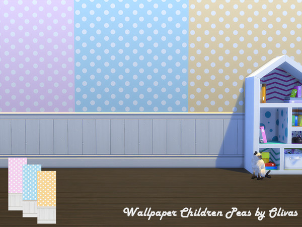 Sims 4 — Wallpaper Children Peas by olivas2 — <strong>Created for: The Sims 4</strong>