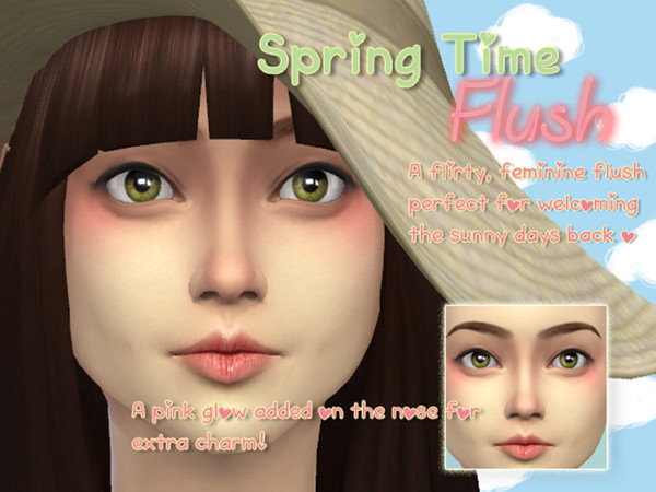 Sims 4 — Spring Time Flush by hvcboo — A flirty, feminine flush perfect for welcoming the sunny days back Can be found as