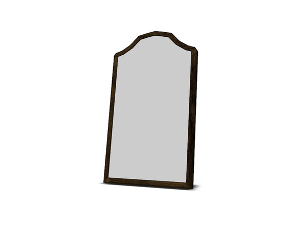 Sims 4 — Whitby Dining Mirror by Angela — Whitby Dining Mirror. Large leaning to the wall wooden mirror
