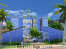 Sims 4 — Rockland High School by apandatam2 — A high school for your Sims, plenty of different class to attend: Wood
