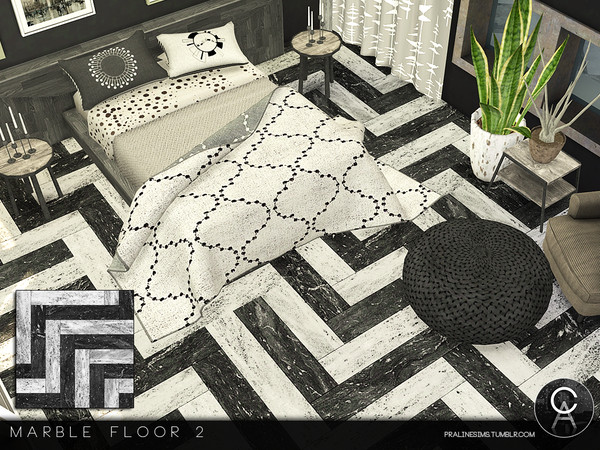 Sims 4 — Marble Floor 2 by Pralinesims — By Pralinesims
