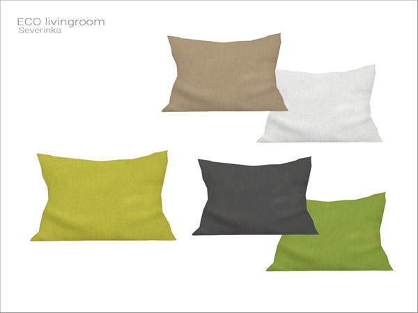 Sims 4 — [ECO livingroom] - sofa pillow by Severinka_ — Pillow for sofas From the set 'ECO livingroom' Build/Buy