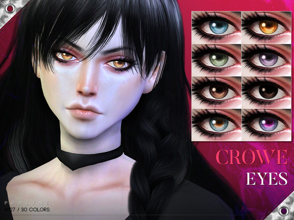 Sims 4 — Crowe Eyes N127 by Pralinesims — Eyes in 30 colors